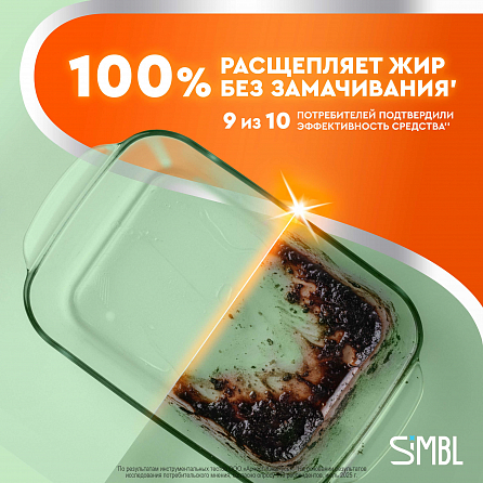 Гель для мытья посуды Simbl сочный мандарин 6