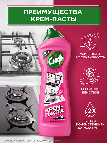 Сиф крем-паста для уборки универсальная 3