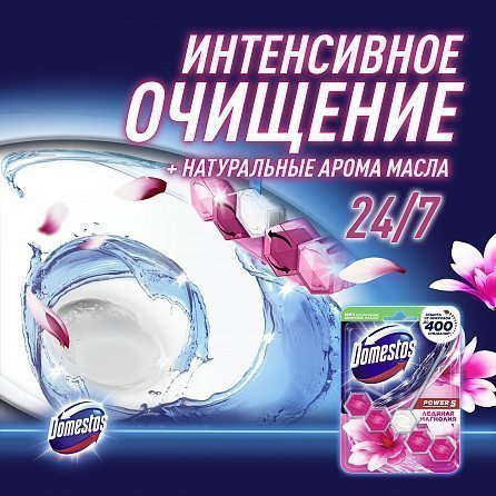 Блок для унитаза Domestos Power 5 Ледяная магнолия 5